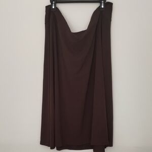 Cato Chocolate Brown Midi Skirt
